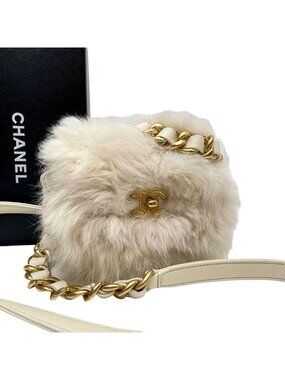 Chanel Far Turnlock Chain Shoulder Bag Pouch